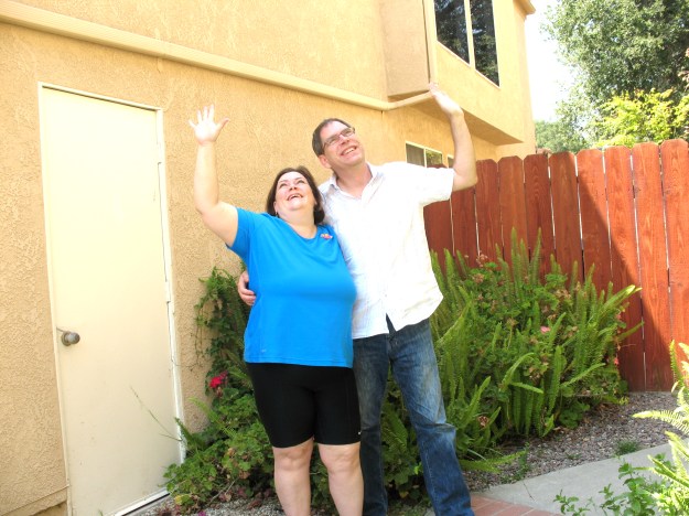 Mr and Ms. Geek Wave at Saturn during NASA's World's Largest Photobomb