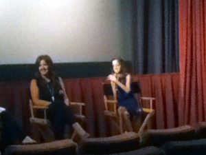 Lizzie and Sara at the PGA screening.